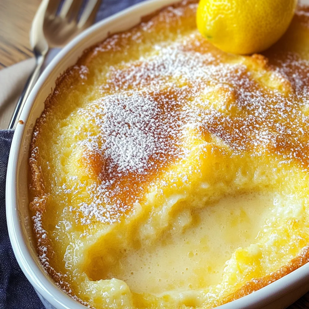 Baked Lemon Pudding