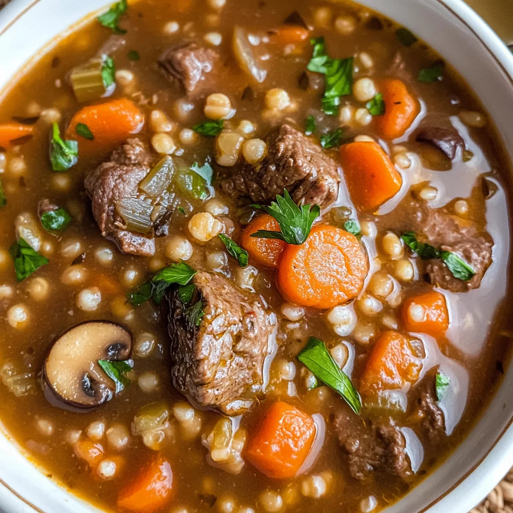 Beef Barley Soup