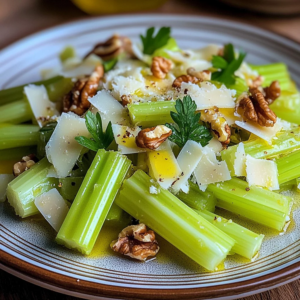 Celery Salad with Walnuts and Parmesan