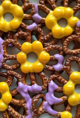 Chocolate Covered Pretzel Flowers