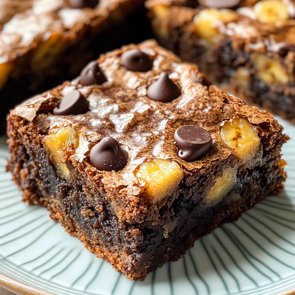 Chunky Monkey Brownies