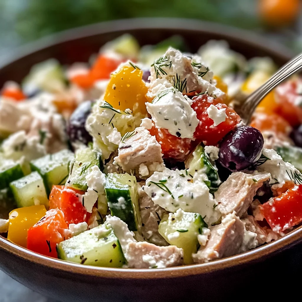 Classic Mediterranean Tuna Salad with Greek Yogurt - theamazingfood