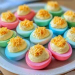Colored Easter Deviled Eggs