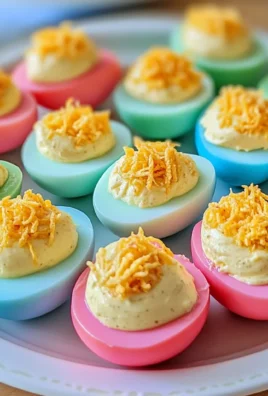Colored Easter Deviled Eggs