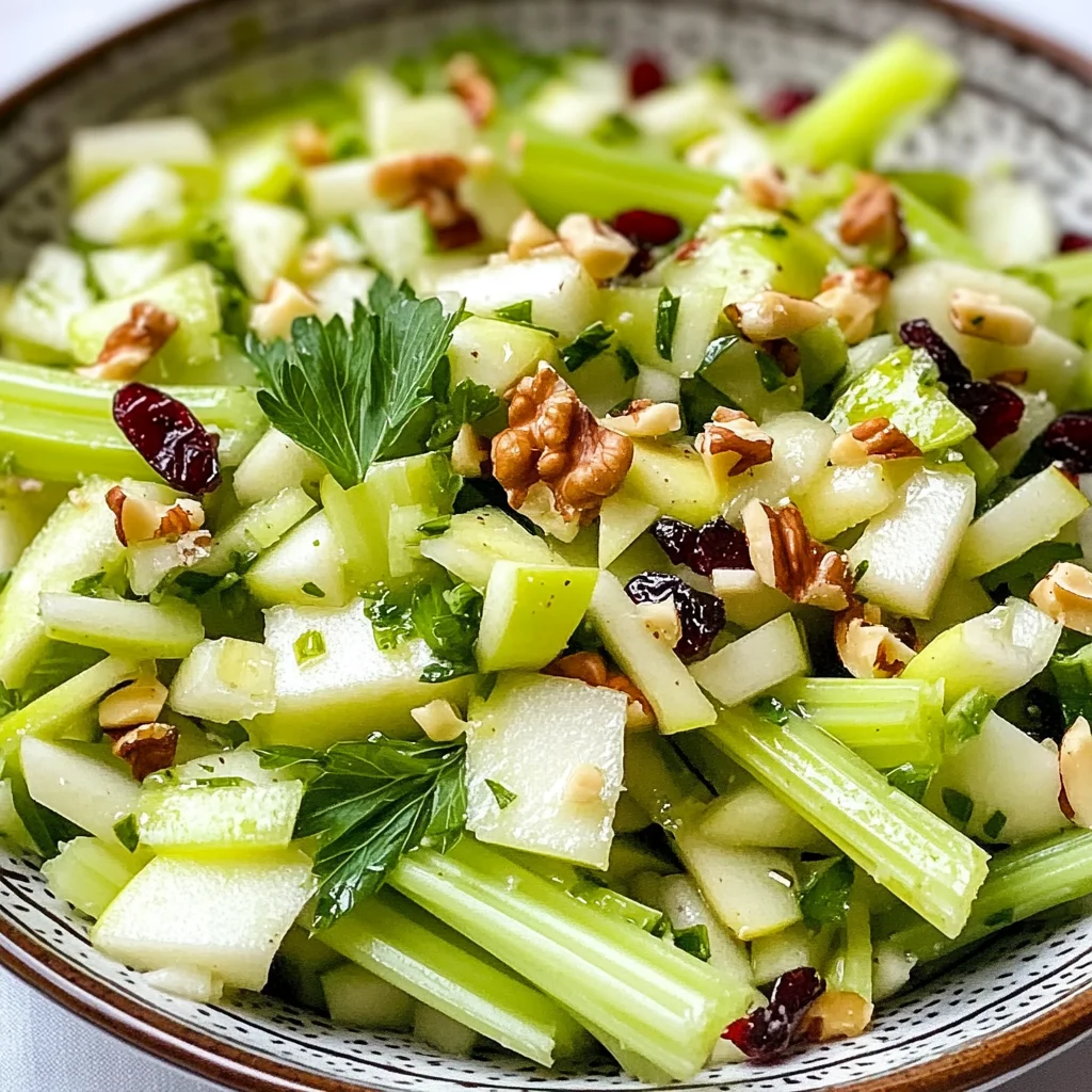 Crunch Salad with Celery and Green Apple