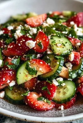 Cucumber Strawberry Salad
