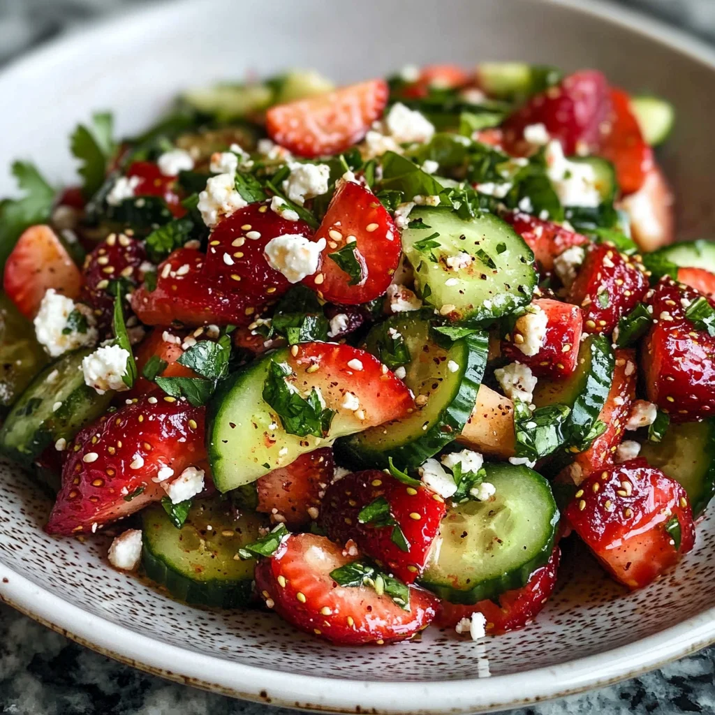 Cucumber Strawberry Salad