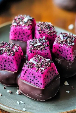 Dark Chocolate Dragon Fruit Coconut Treats for Guilt-Free Joy