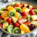 Delicious Easter Fruit Salad with Peach Pie Filling