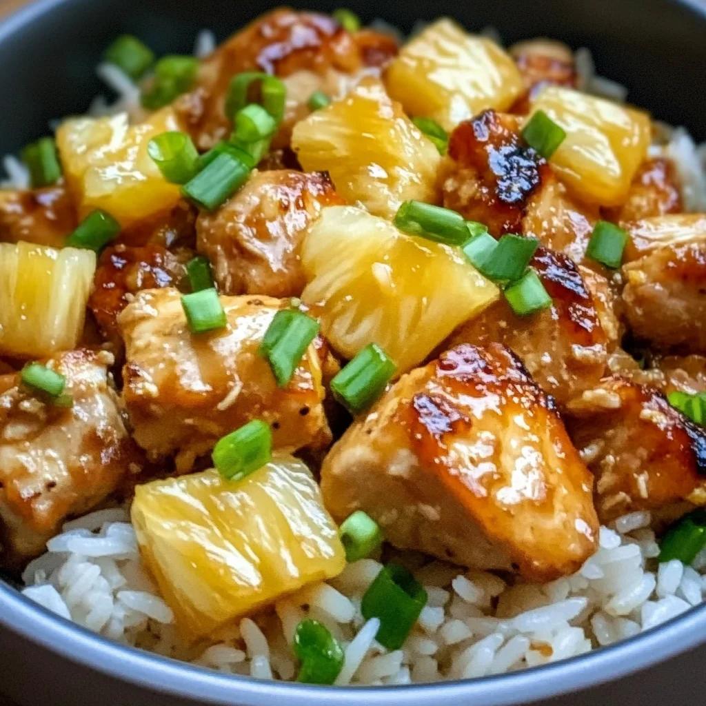 Easy Pineapple Chicken and Rice