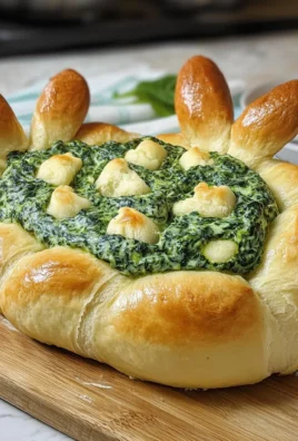 Festive Easter Bunny Spinach Dip