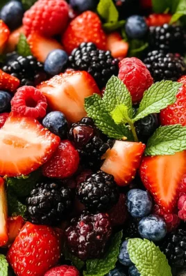 Fresh Berry Salad with Honey and Mint