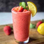 Frozen strawberry lemonade