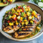 Grilled Cilantro Lime Chicken and Mango Salsa