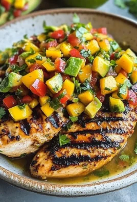 Grilled Cilantro Lime Chicken and Mango Salsa
