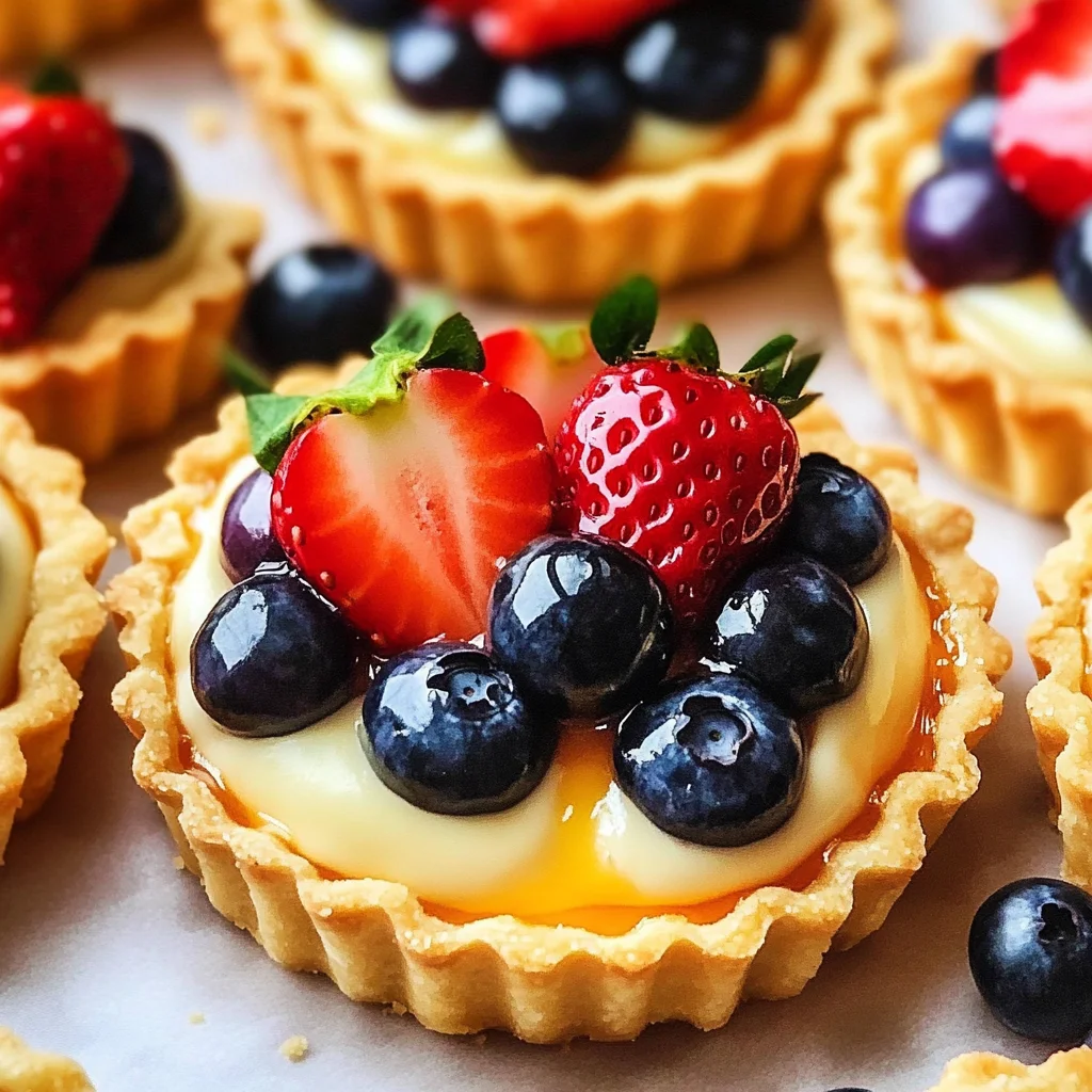 Mini Fruit Tarts With Pastry Cream