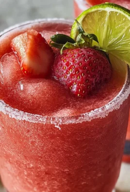 Nonalcoholic Strawberry Margaritas