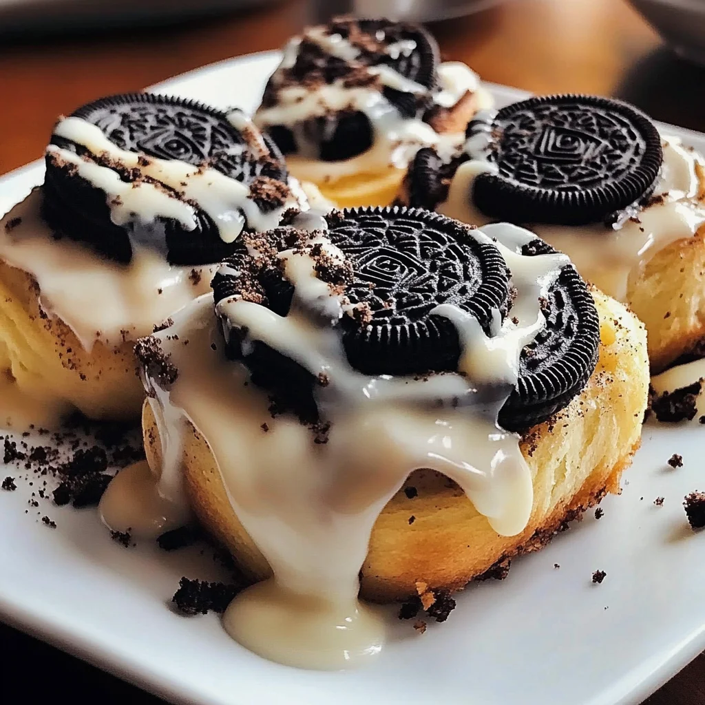 Oreo Stuffed Cinnamon Rolls