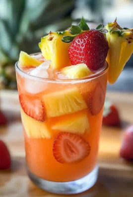 Pineapple Strawberry Agua Fresca