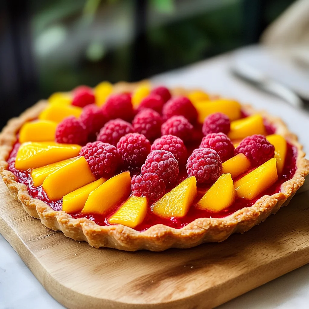 Raspberry Mango Tart