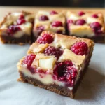 Raspberry White Chocolate Brownies (Blondies)