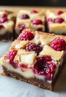 Raspberry White Chocolate Brownies (Blondies)