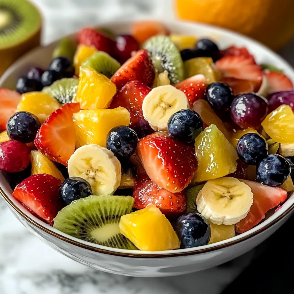 Refreshing Fruit Salad with Honey Lime Dressing