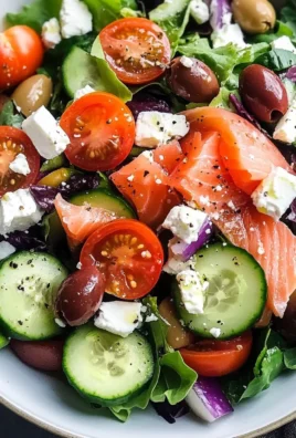 Smoked Salmon Greek Salad