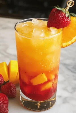 Strawberry Orange Mango Mocktail