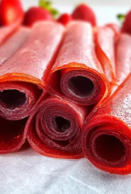 3-Ingredient Homemade Strawberry Fruit Roll-Ups