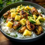 30 Minute Pineapple Chicken with Coconut Rice