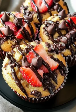 Bakery-Style Strawberry Chocolate Chip Muffins