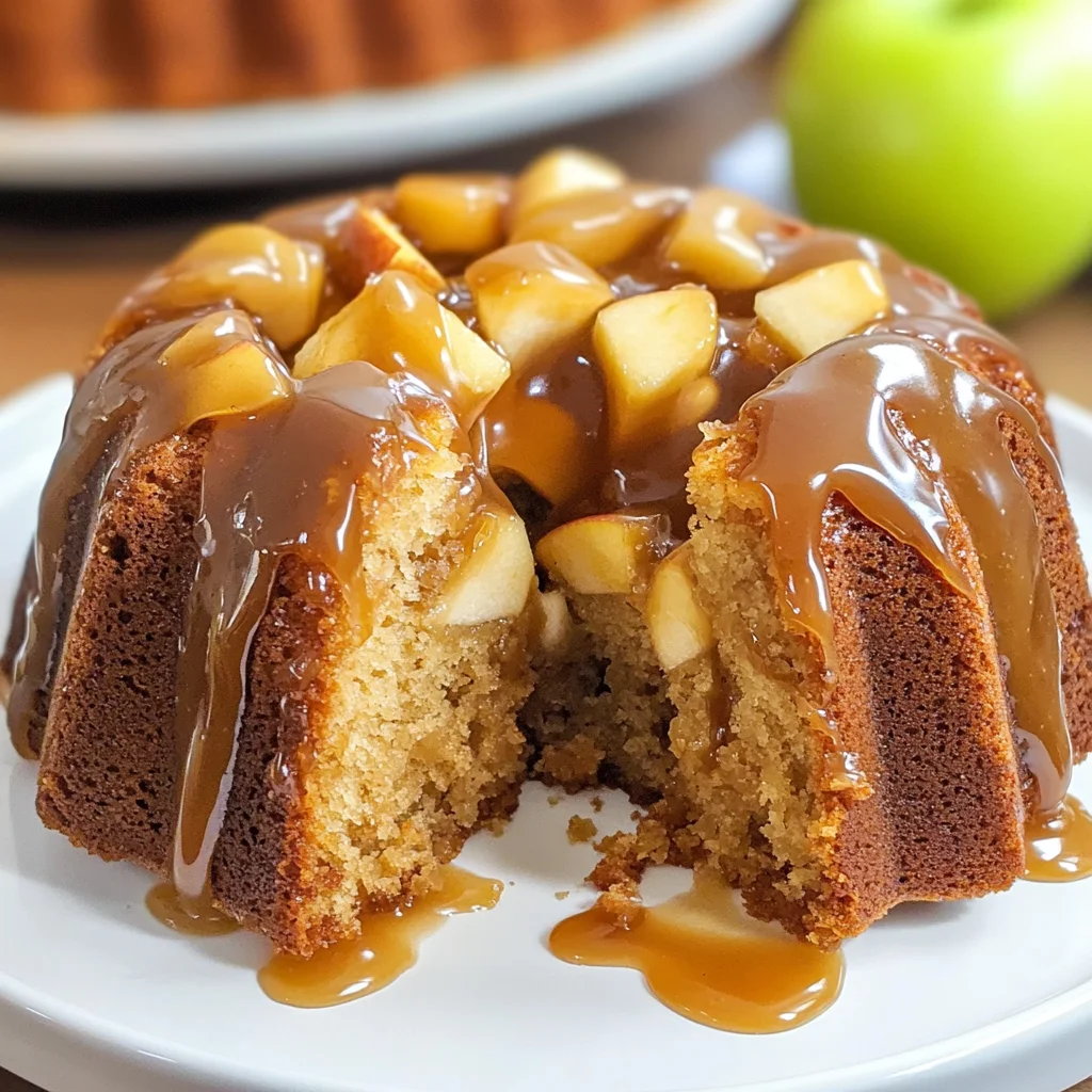 Caramel Apple Bundt Cake