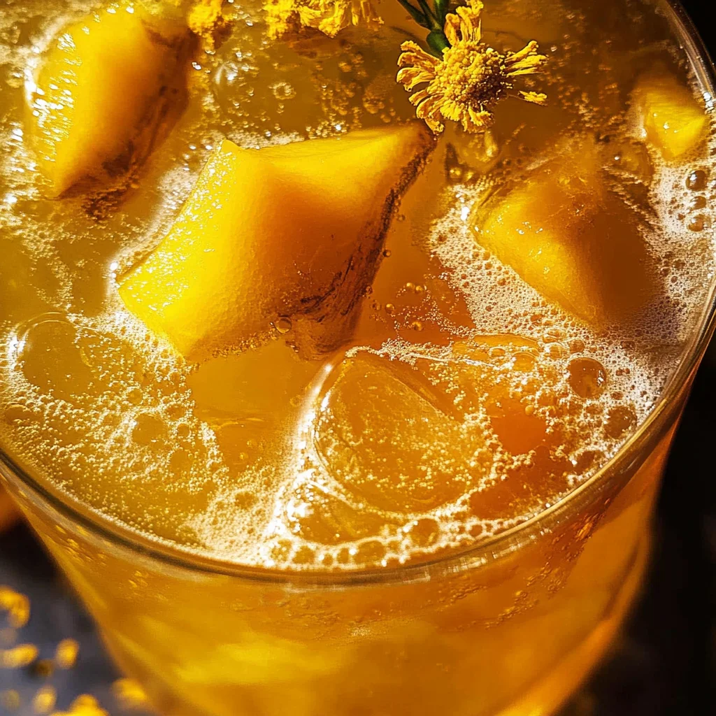 Fiery Golden Mango Tonic Pitcher