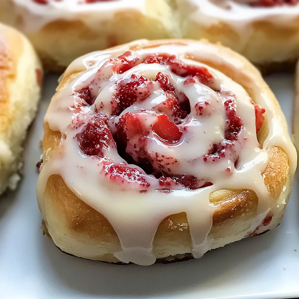 Fluffy Strawberry Rolls - Alrightwithme