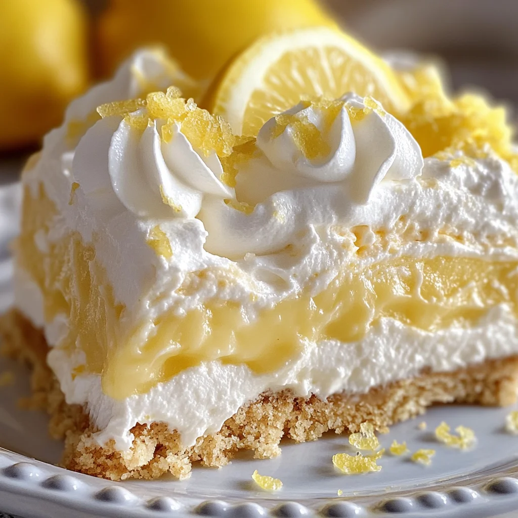 No-Bake Lemon Lasagna Dessert : Creamy, Zesty & Perfect for Spring