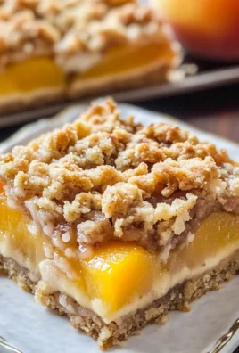 Peach Pie Crumble Bars