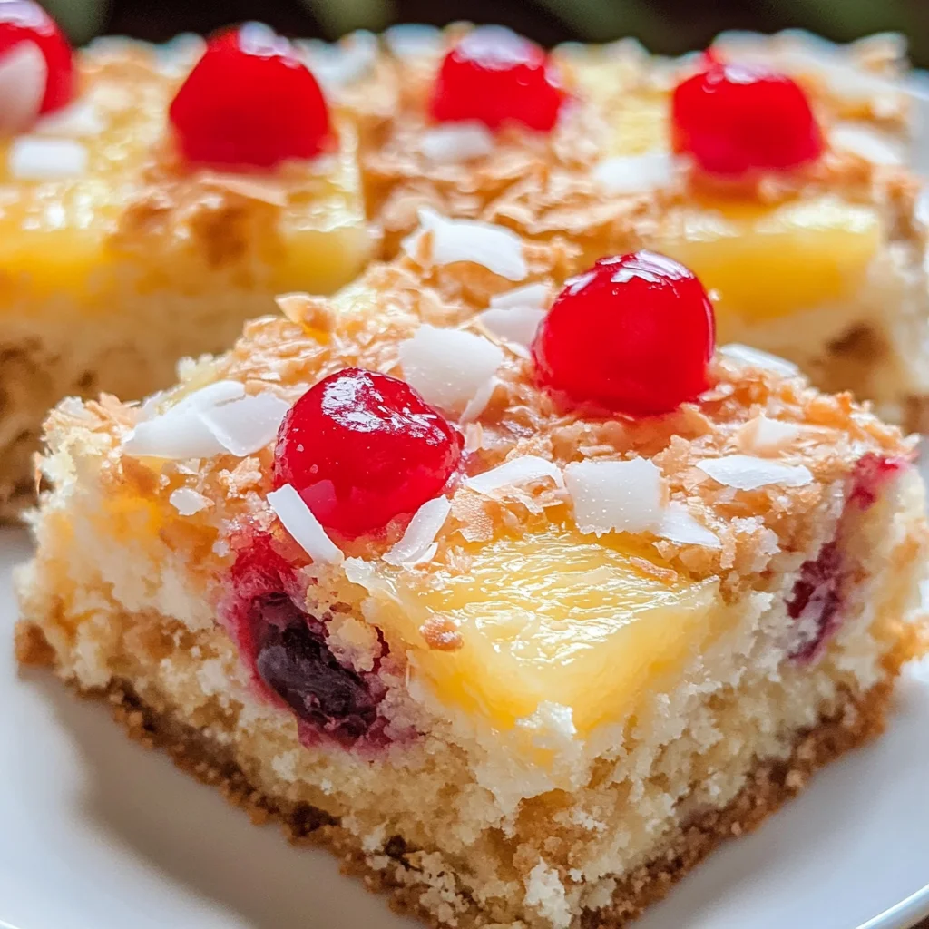 Pina Colada Seven Layer Bars