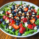 Refreshing Arugula Salad with Berries