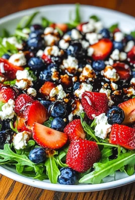 Refreshing Arugula Salad with Berries