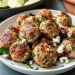 Simple Mediterranean Chicken Meatballs - Homefoodkitchen