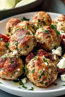 Simple Mediterranean Chicken Meatballs - Homefoodkitchen