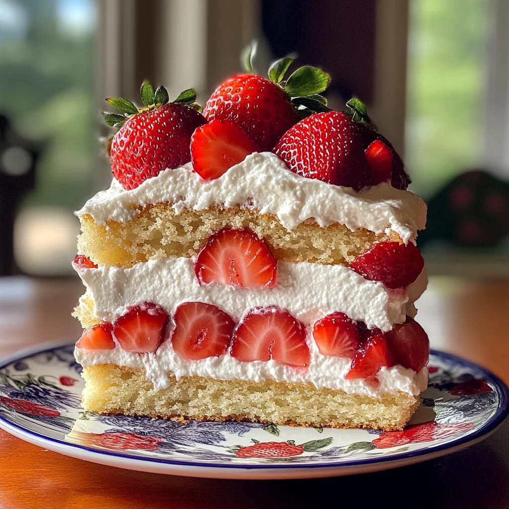 Small Batch Gluten Free Strawberry Shortcake Cake
