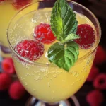 Sparkling Raspberry-Limoncello Cocktail