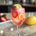 Sparkling Strawberry Lemon Mocktail