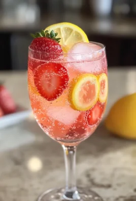 Sparkling Strawberry Lemon Mocktail