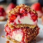 Strawberry Crunch Cheesecake Bites
