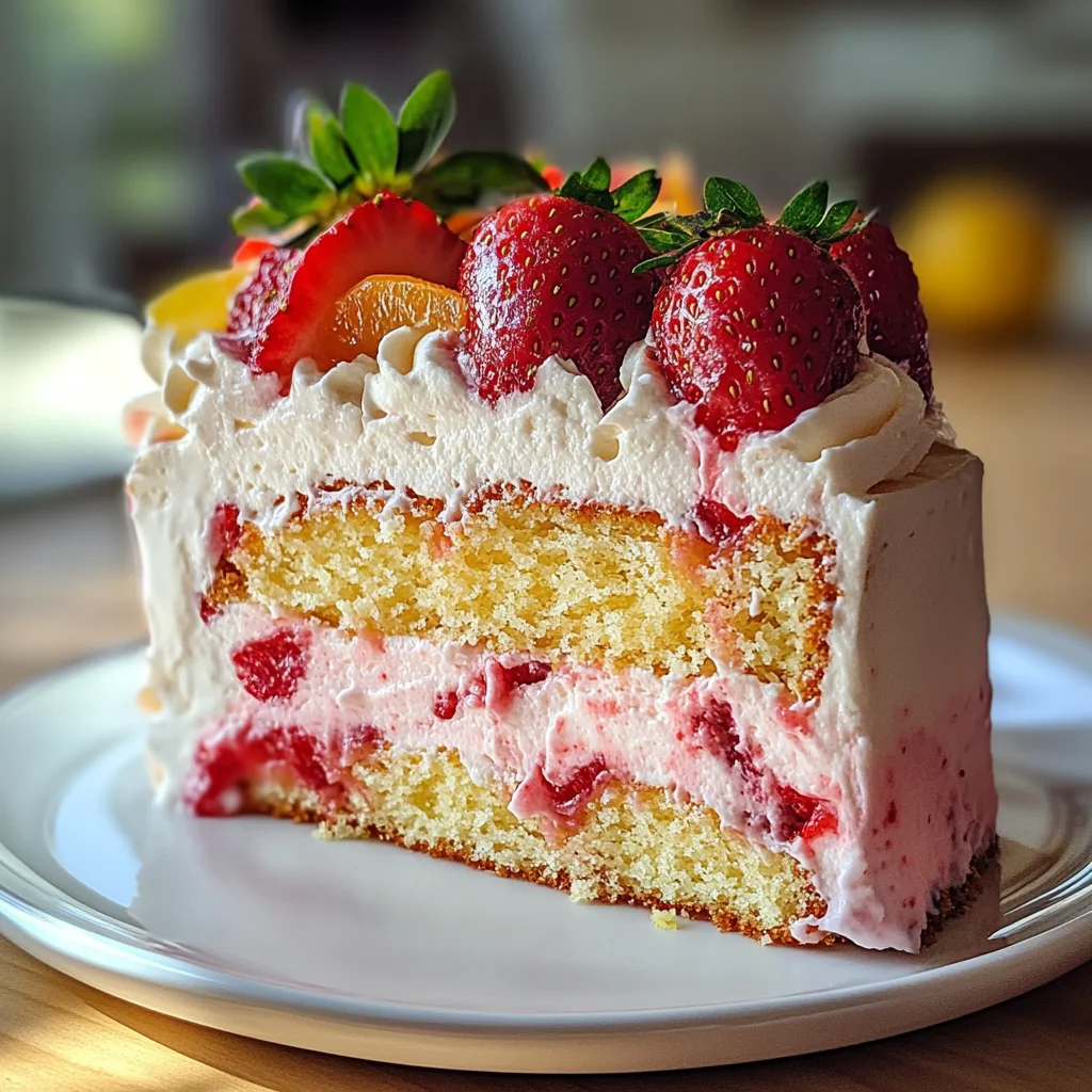 Strawberry Lemonade Cake